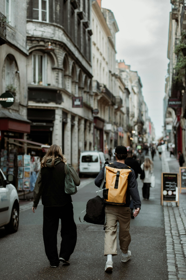 tourists in the city